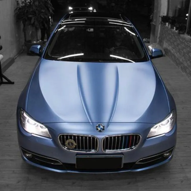 Pure Metal Mist Blue Vinyl Car Wrap K-9219 02