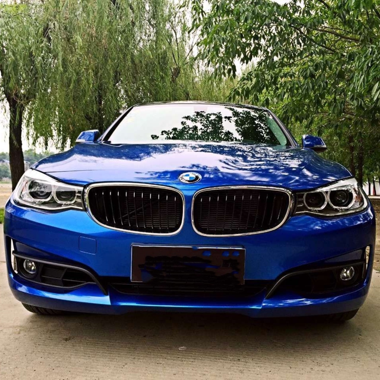 Sparkle Blue Vinyl Car Wrap K-4028