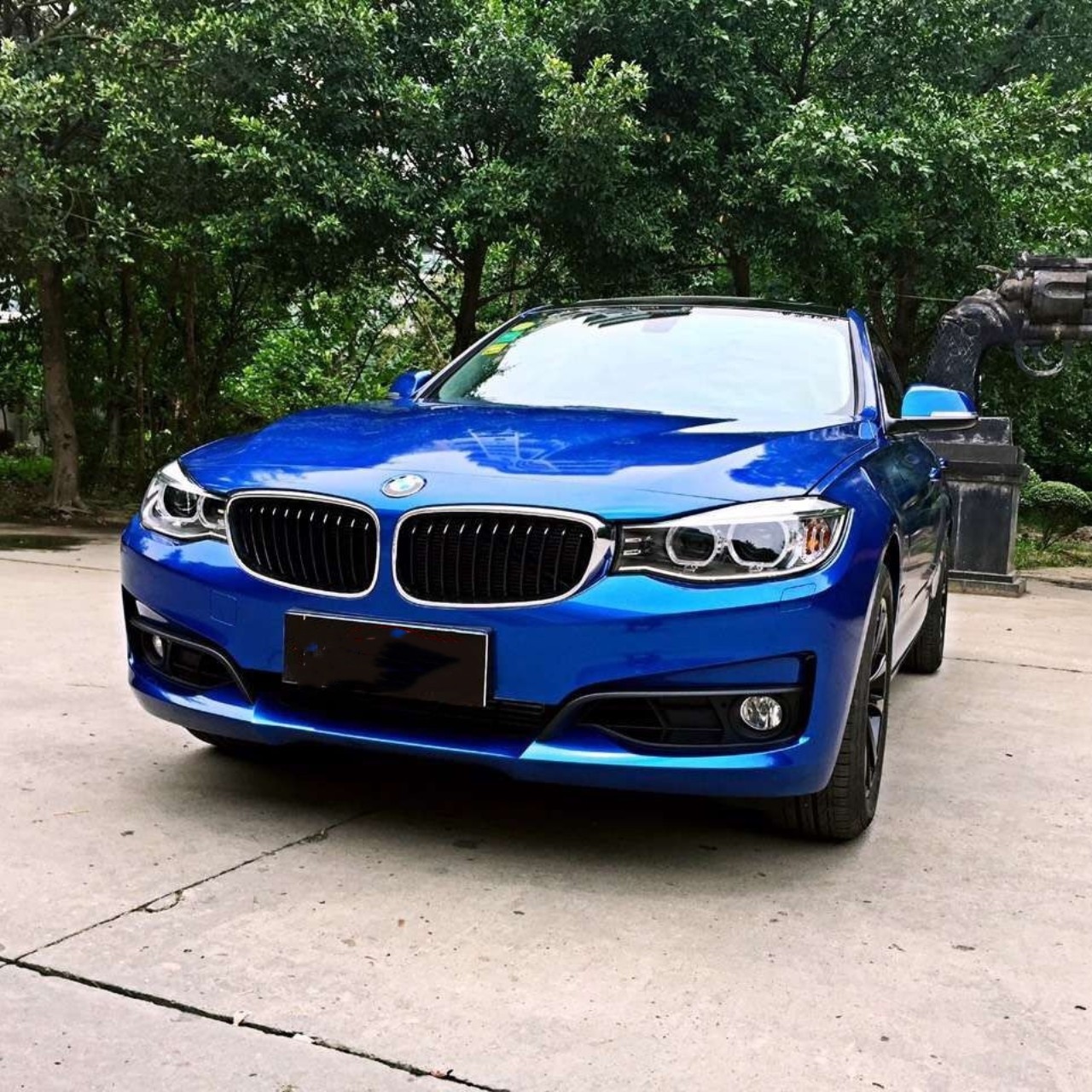 Sparkle Blue Vinyl Car Wrap K-4028