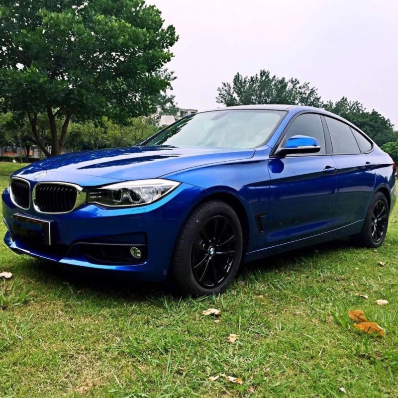 Sparkle Blue Vinyl Car Wrap K-4028 02