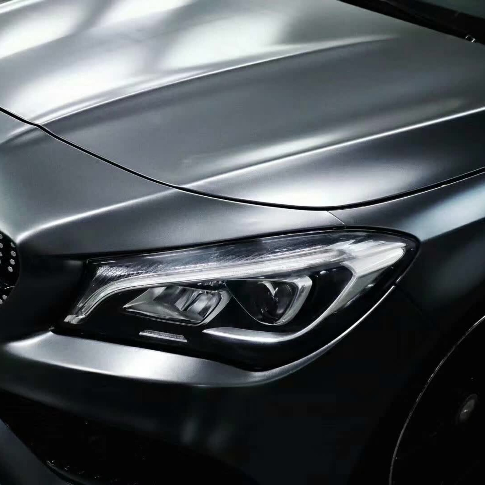 Matte Dark Grey Vinyl Car Wrap K-1209