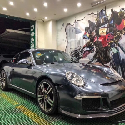 Sparkle Black Vinyl Car Wrap K-1606 02