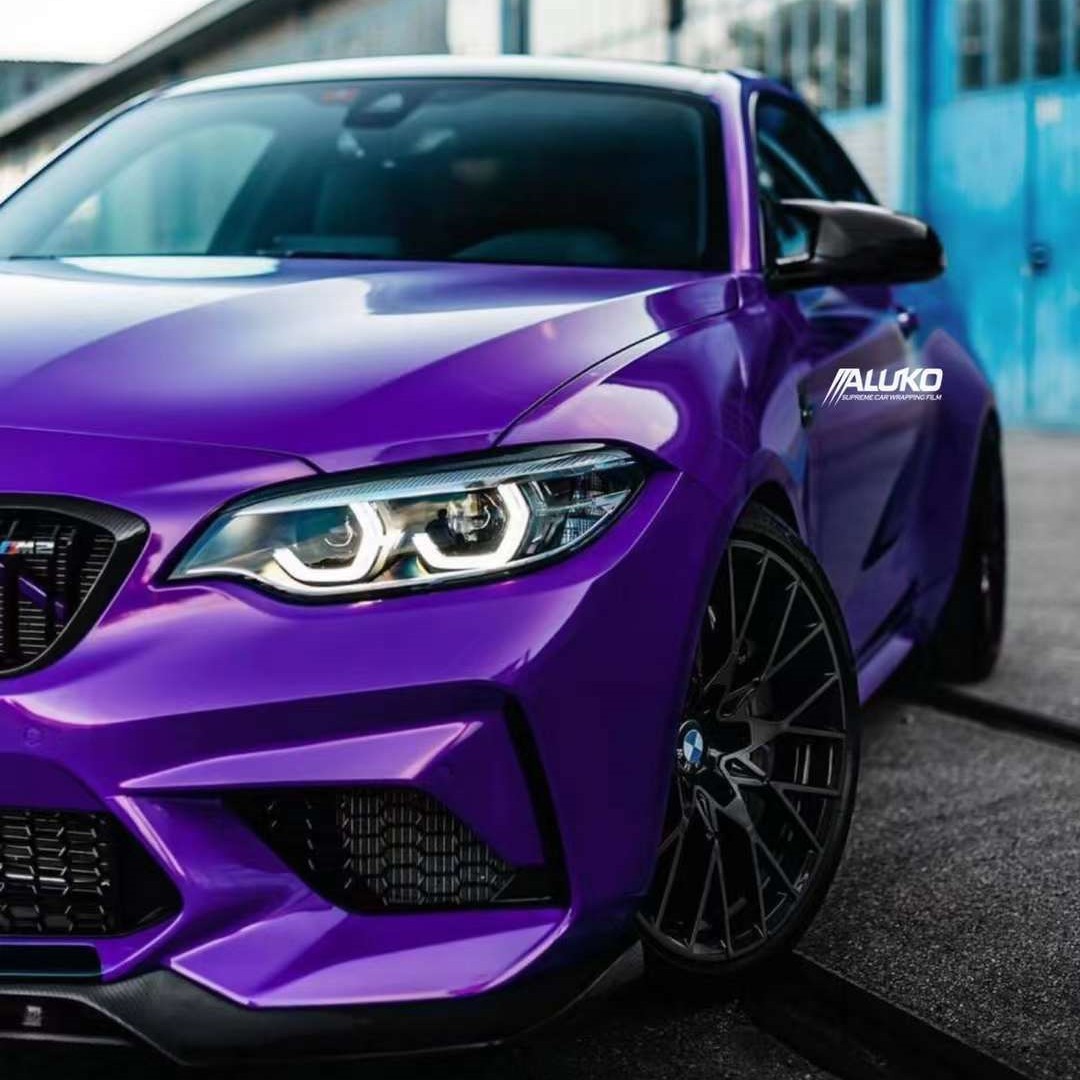 Fluorescencet Purple Vinyl Car Wrap K-8007