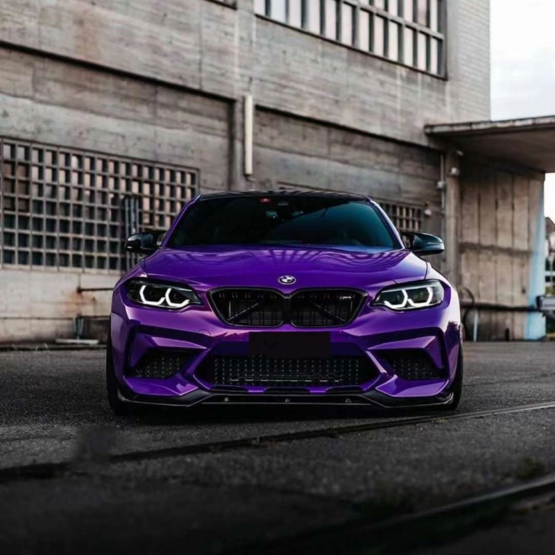 Fluorescencet Purple Vinyl Car Wrap K-8007 02