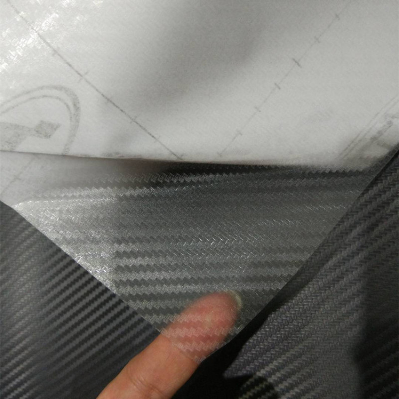 6D Super Gloss Emulational Carbon Fiber Black Car Wrap K-9012