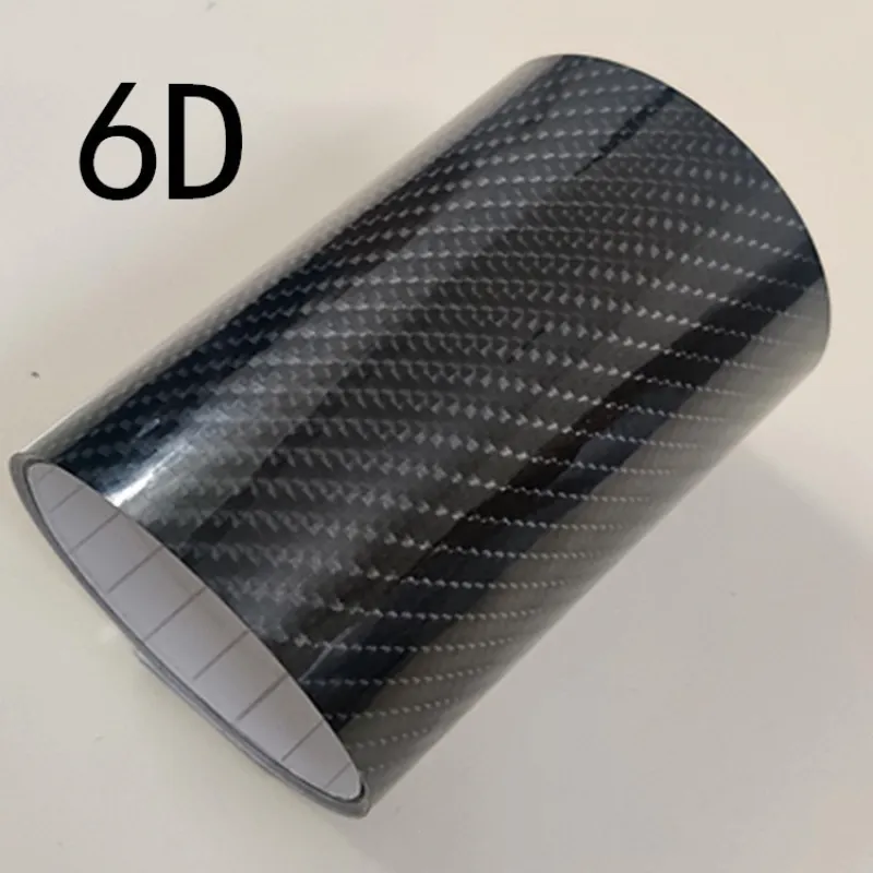 6D Super Gloss Emulational Carbon Fiber Black Car Wrap K-9012 01