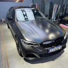 Matte Laser Black Vinyl Car Wrap K-3016