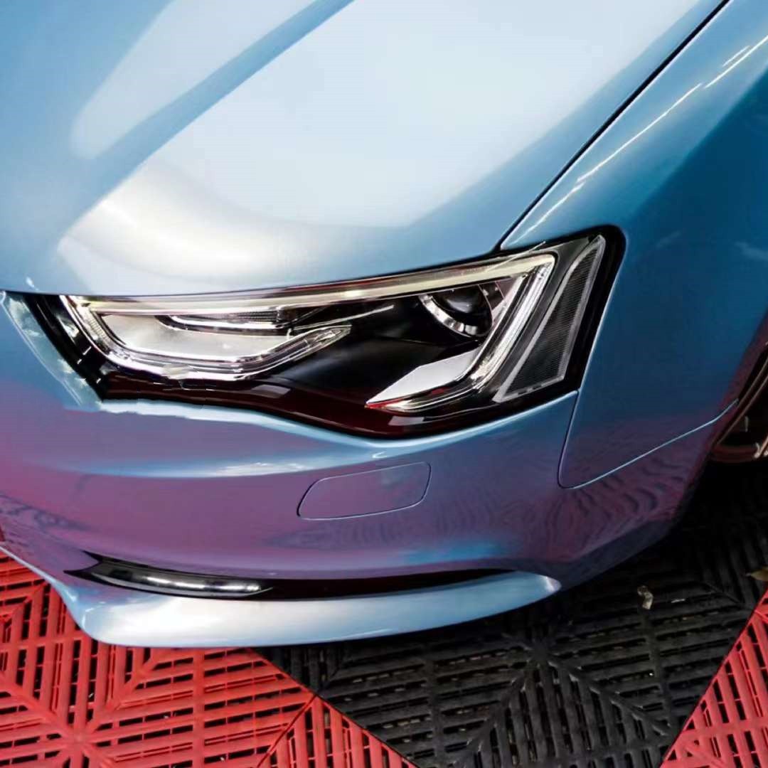 Porsche Blue Vinyl Car Wrap K-1419