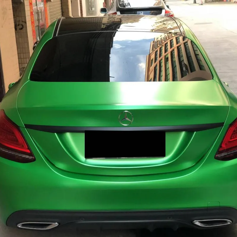 Ultra-Matte Flame Green Vinyl Car Wrap K-8002