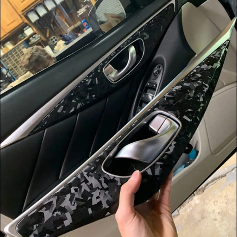 Matte Black Forged Carbon Vinyl Car Wrap K-9504