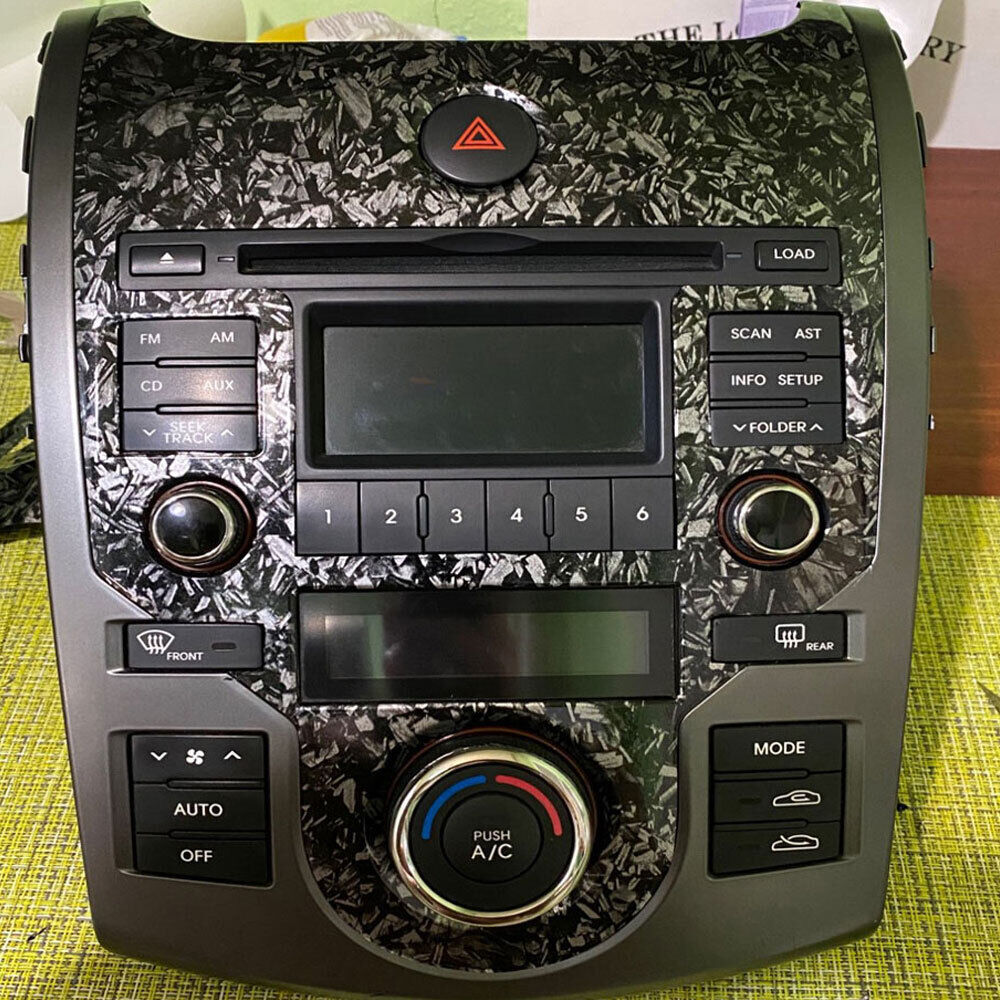 Matte Black Forged Carbon Vinyl Car Wrap K-9504