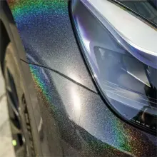 Laser Black Vinyl Car Wrap K-1602