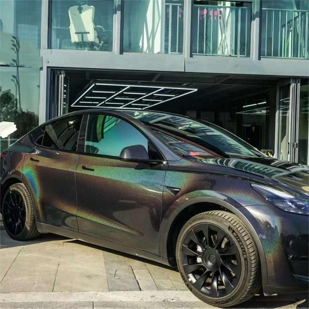 Laser Black Vinyl Car Wrap K-1602