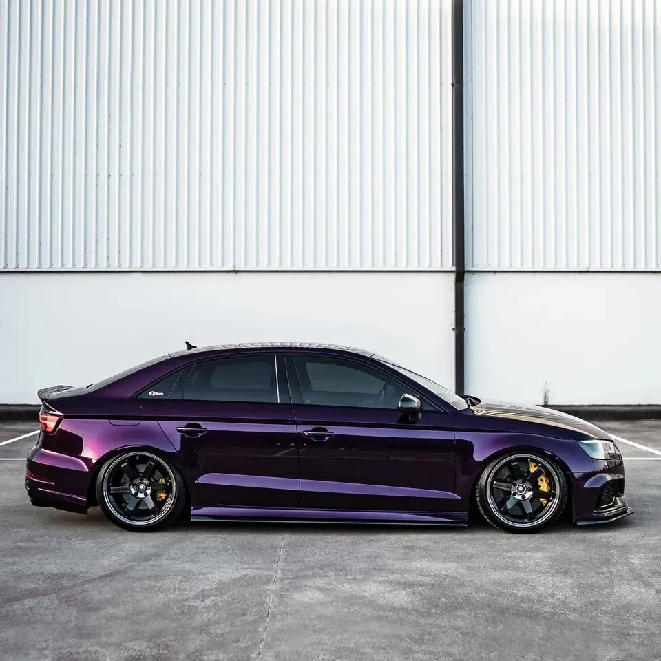 Glossy Midnight Purple Vinyl Car Wrap K-2114
