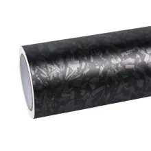 Matte Black Forged Carbon Vinyl Car Wrap K-9504