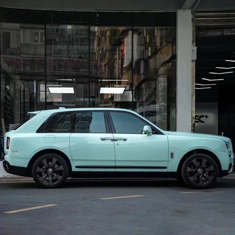 Glossy Cragginess Green Vinyl Car Wrap K-1405 02