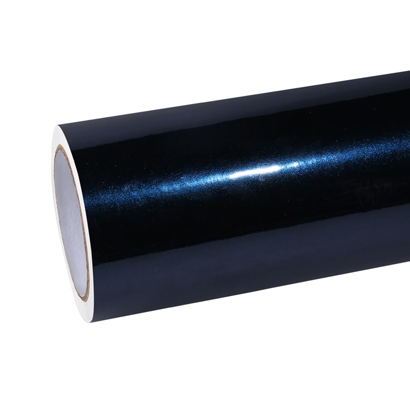 Glossy Ghost Midnight Blue Vinyl Car Wrap K-1503 01