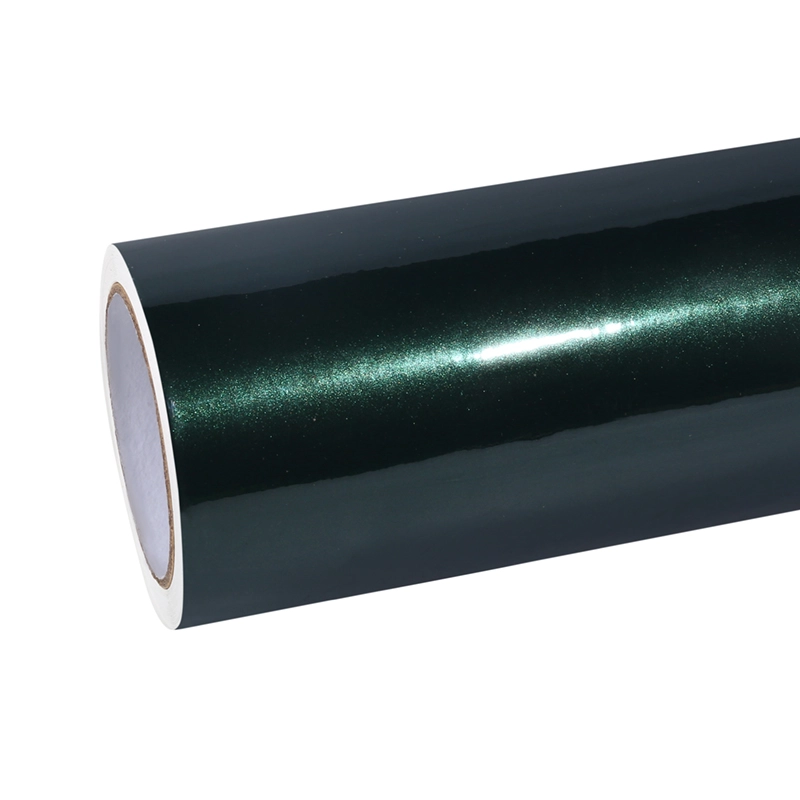 Glossy Gothic Blue Green Vinyl Car Wrap K-1421 01