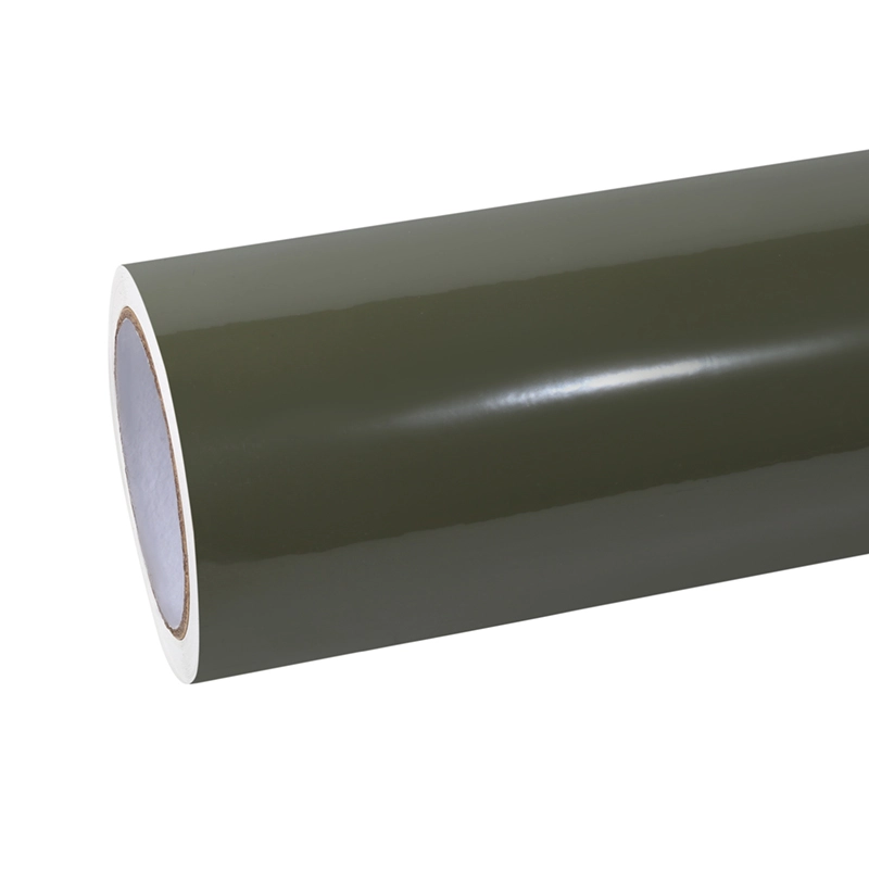 Khaki Green Vinyl Car Wrap K-1924 01