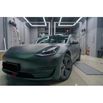 Matte Emerald Green Vinyl Car Wrap K-1208 02