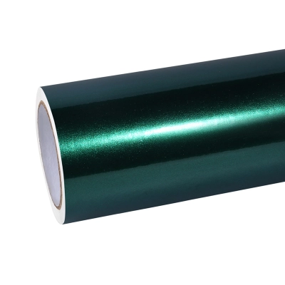 Glossy Royal Green Vinyl Car Wrap K-1430 01
