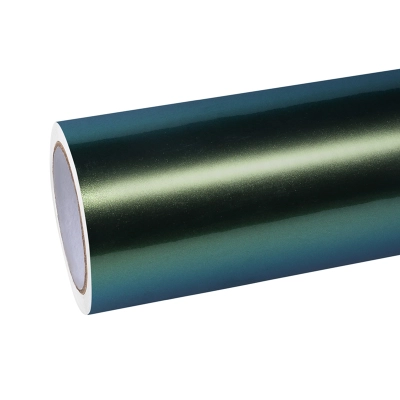 Glossy Chameleon Jungle Green Vinyl Car Wrap K-4036 01