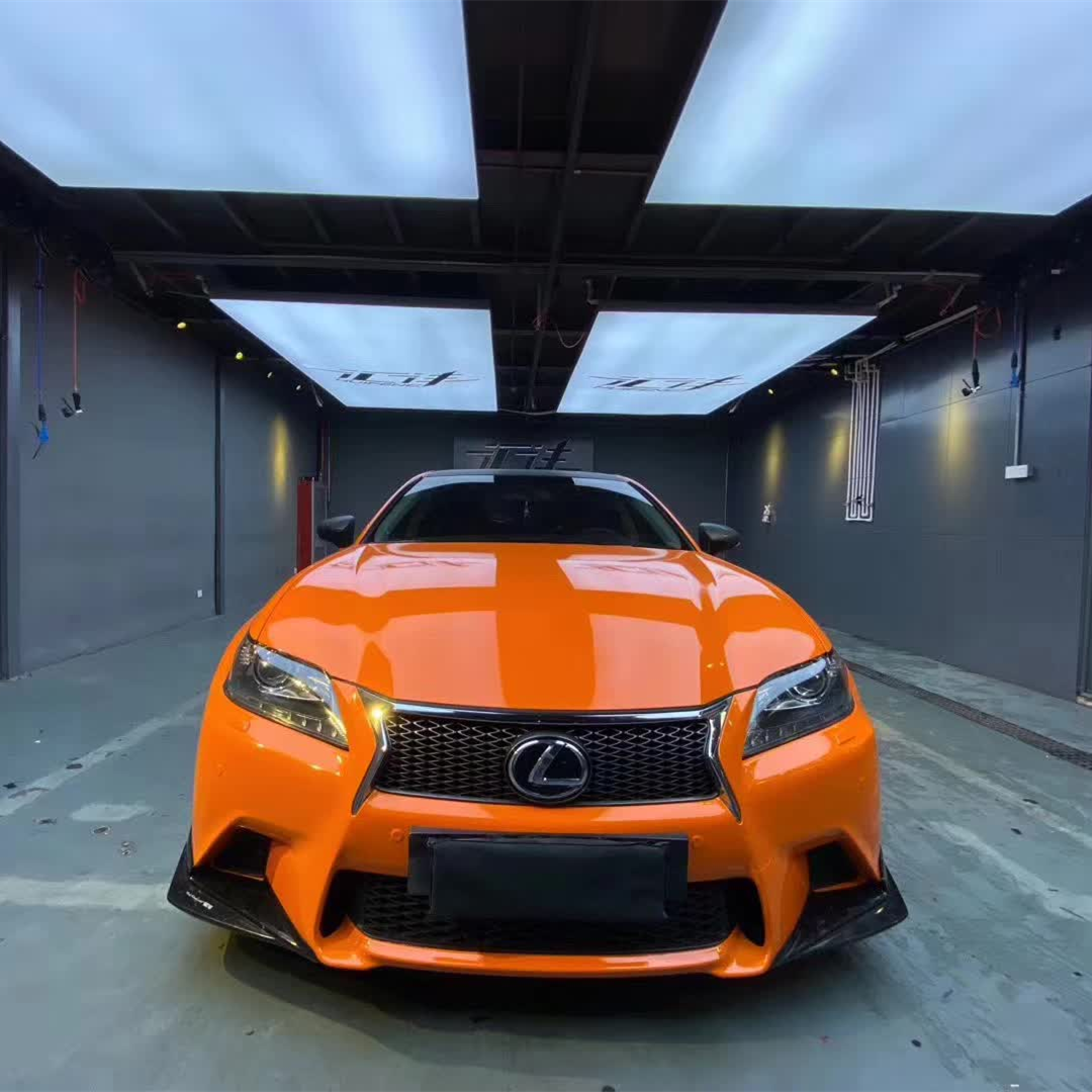 Glossy Crystal Orange Vinyl Car Wrap K-7003