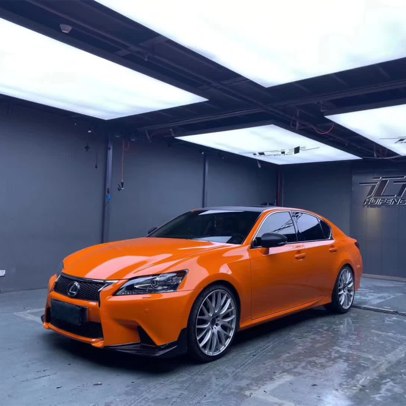 Glossy Crystal Orange Vinyl Car Wrap K-7003 02