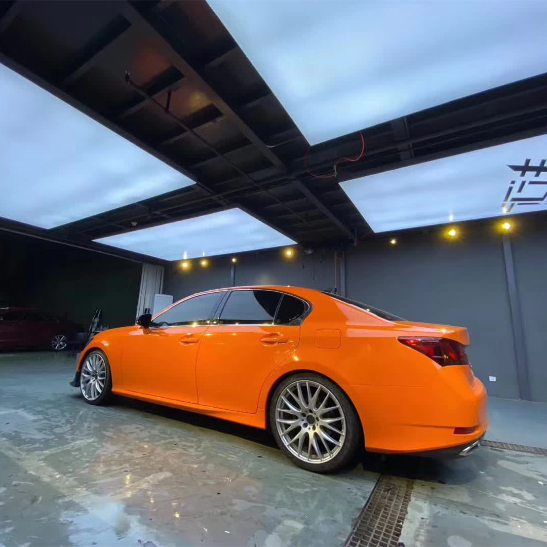 Glossy Crystal Orange Vinyl Car Wrap K-7003