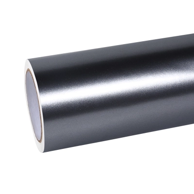 Pure Metal Titanium Grey Vinyl Car Wrap K-9205 01