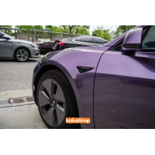Glossy Violet Grey Vinyl Car Wrap K-1220