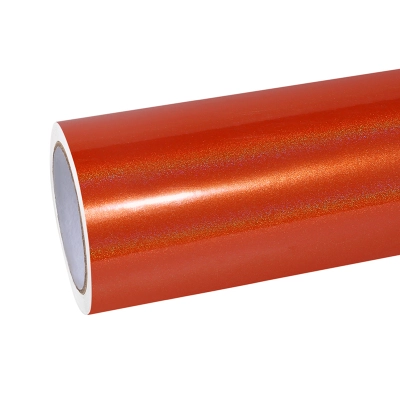 Glossy Laser Orange Vinyl Car Wrap K-3010 01