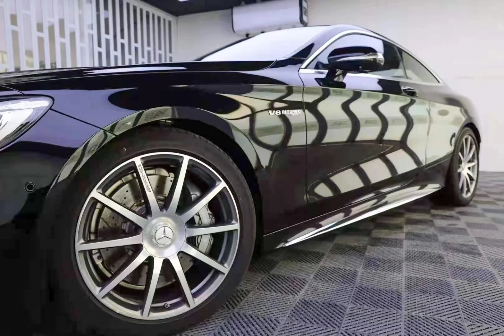 Glossy Metallic Black Vinyl Car Wrap K-1801