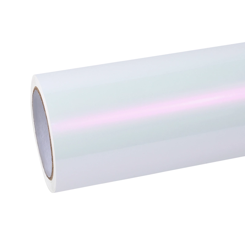 Glossy White to Red Vinyl Car Wrap K-9302 01