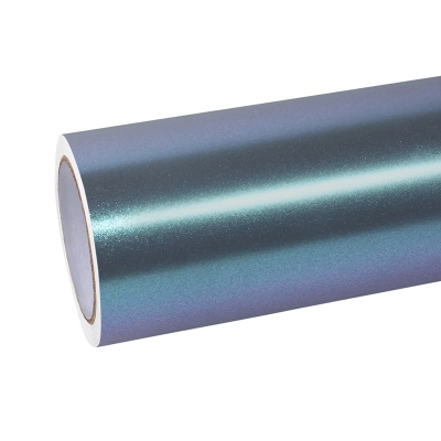 Matte Diamond Grey Blue Vinyl Car Wrap K-4006 01