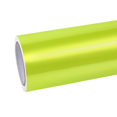 Pure Metal Fluorescein Yellow Vinyl Car Wrap K-9212 01