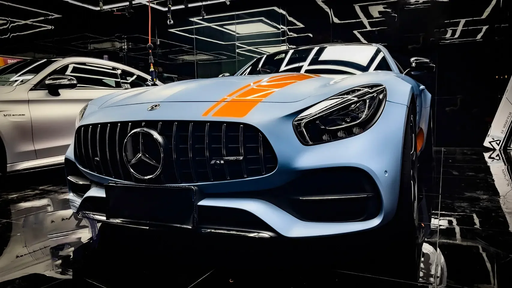 Ultimate Flat China Blue Vinyl Car Wrap K-2025