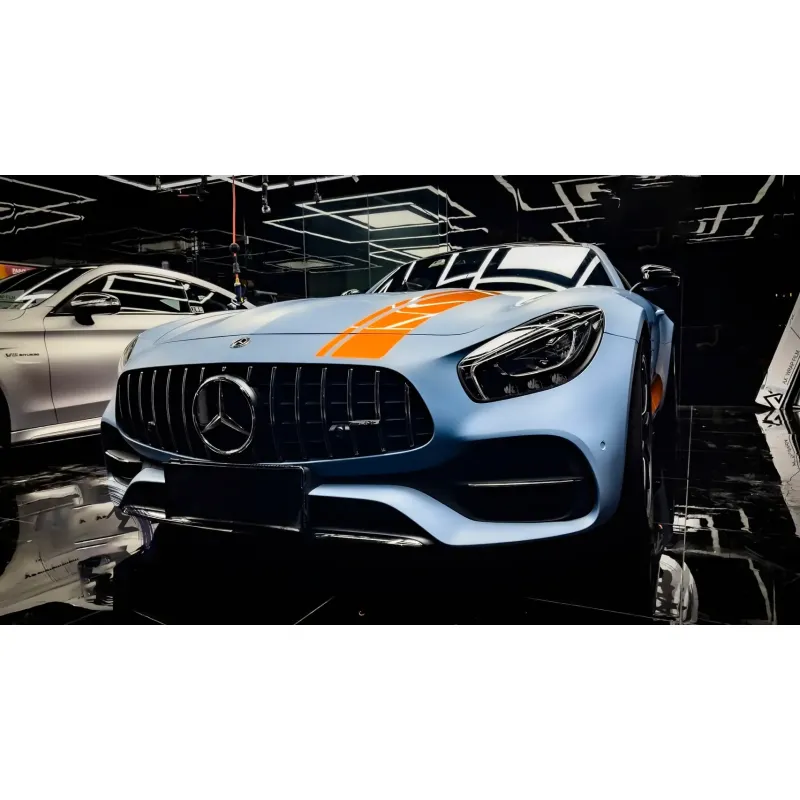 Ultimate Flat China Blue Vinyl Car Wrap K-2025