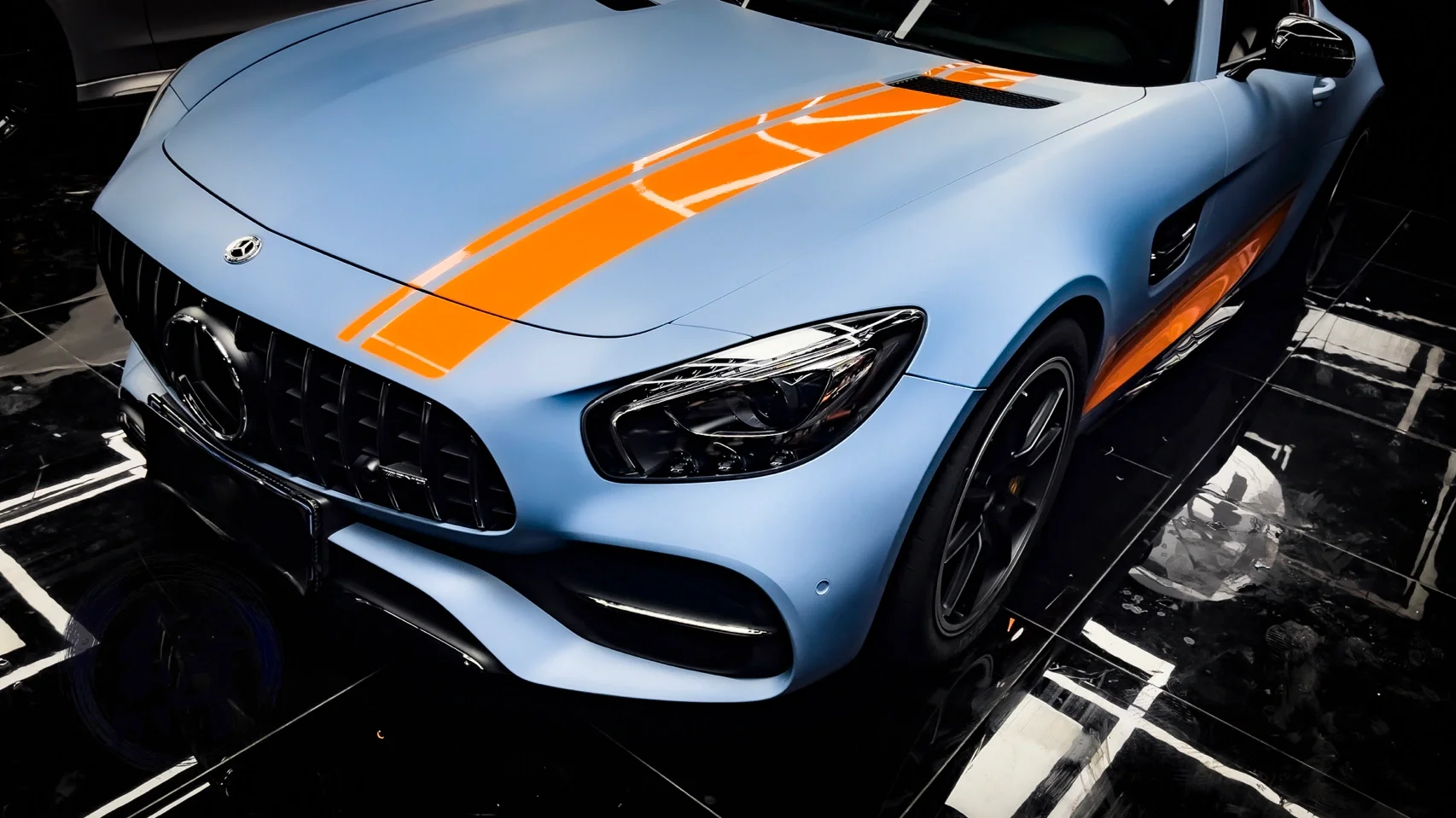 Ultimate Flat China Blue Vinyl Car Wrap K-2025