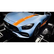 Ultimate Flat China Blue Vinyl Car Wrap K-2025