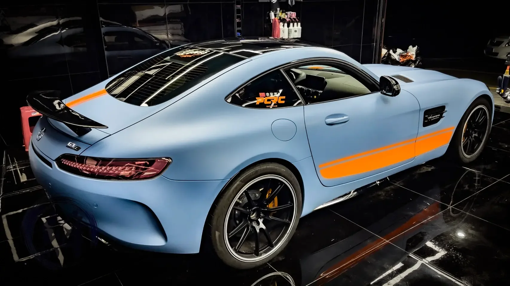 Ultimate Flat China Blue Vinyl Car Wrap K-2025