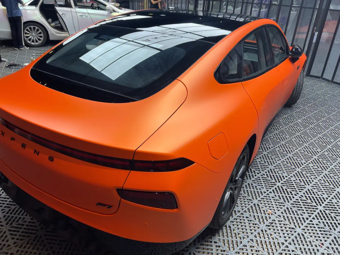 Ultimate Flat Orange Vinyl Car Wrap K-2016