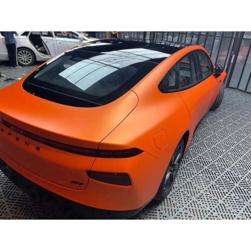 Ultimate Flat Orange Vinyl Car Wrap K-2016