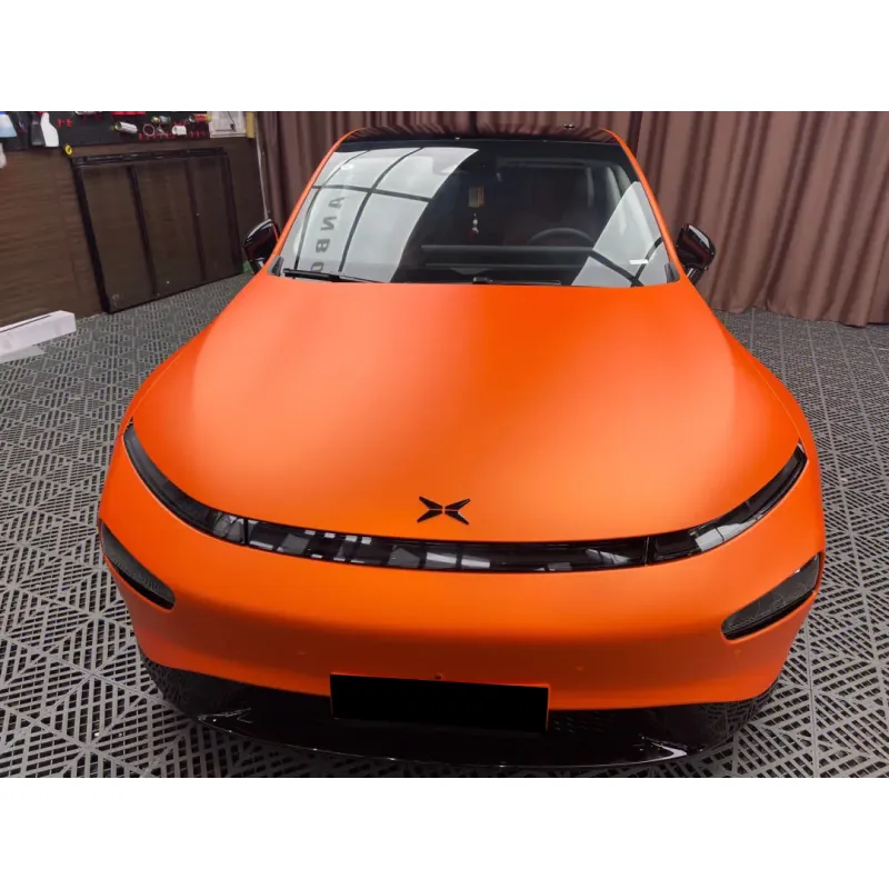 Ultimate Flat Orange Vinyl Car Wrap K-2016