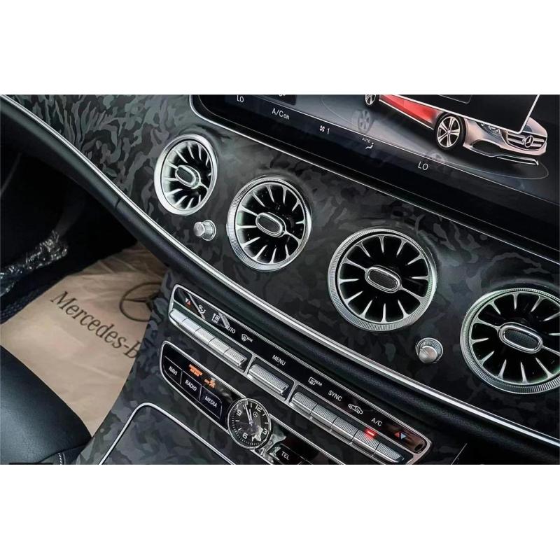 3D Ghost Camouflage Black Vinyl Car Wrap K-9503