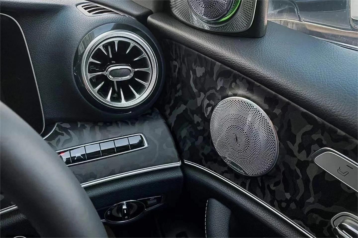 3D Ghost Camouflage Black Vinyl Car Wrap K-9503