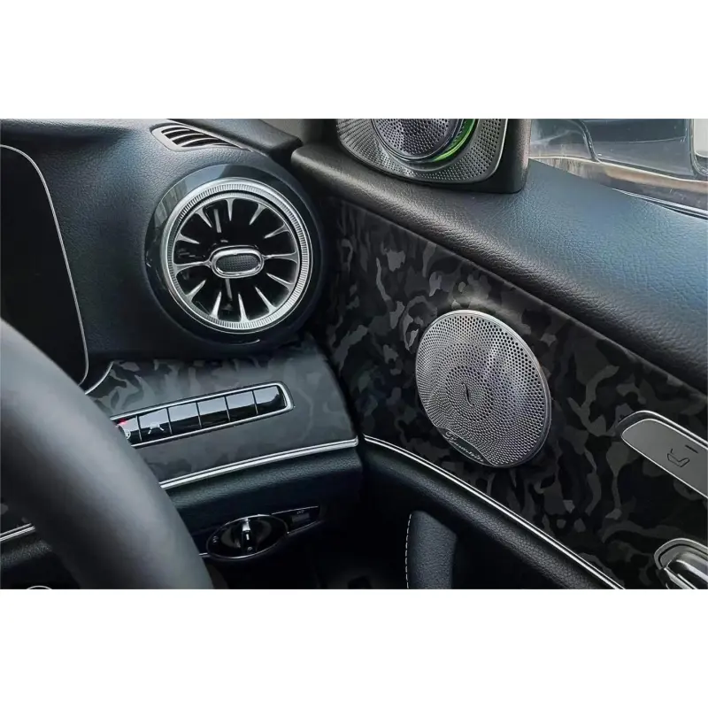 3D Ghost Camouflage Black Vinyl Car Wrap K-9503