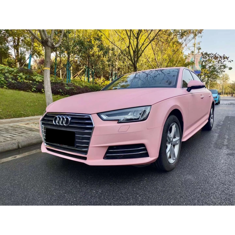 Ultimate Flat Rose Pink Vinyl Car Wrap K-2011 02