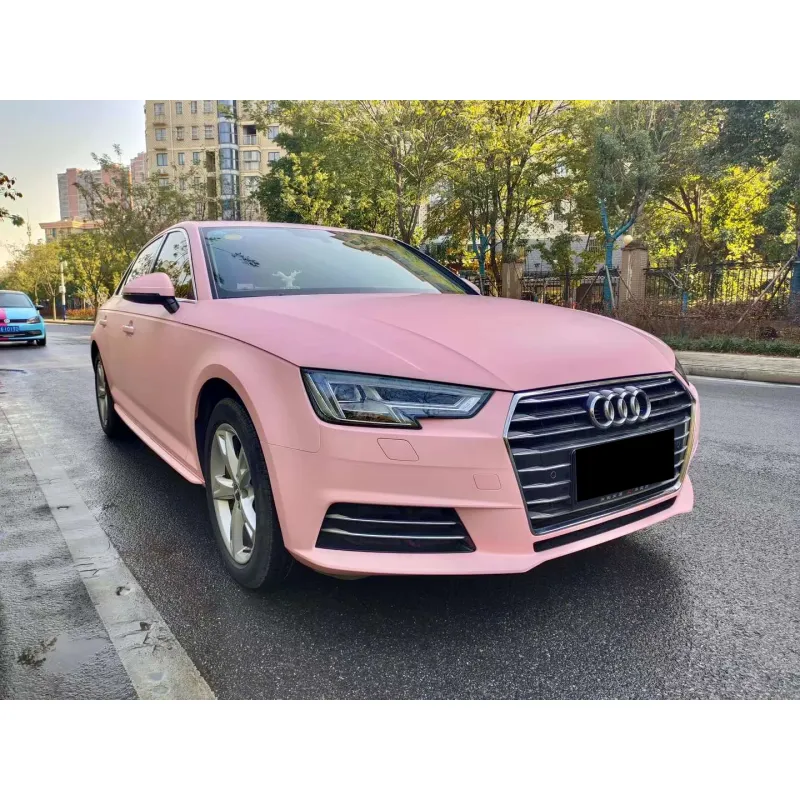 Best Glossy Laser Pink Vinyl Car Wrap K-3007