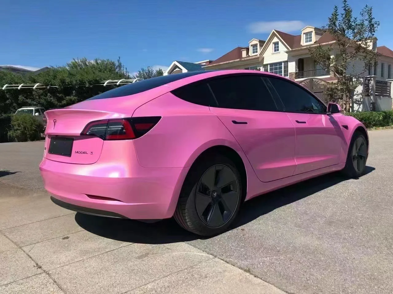 Glossy Laser Pink Vinyl Car Wrap K-3007（+1）